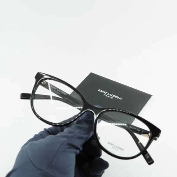 💯 NEW SAINT LAURENT SL504 001 WOMENS BLACK EYEGLASSES - Picture 3 of 11